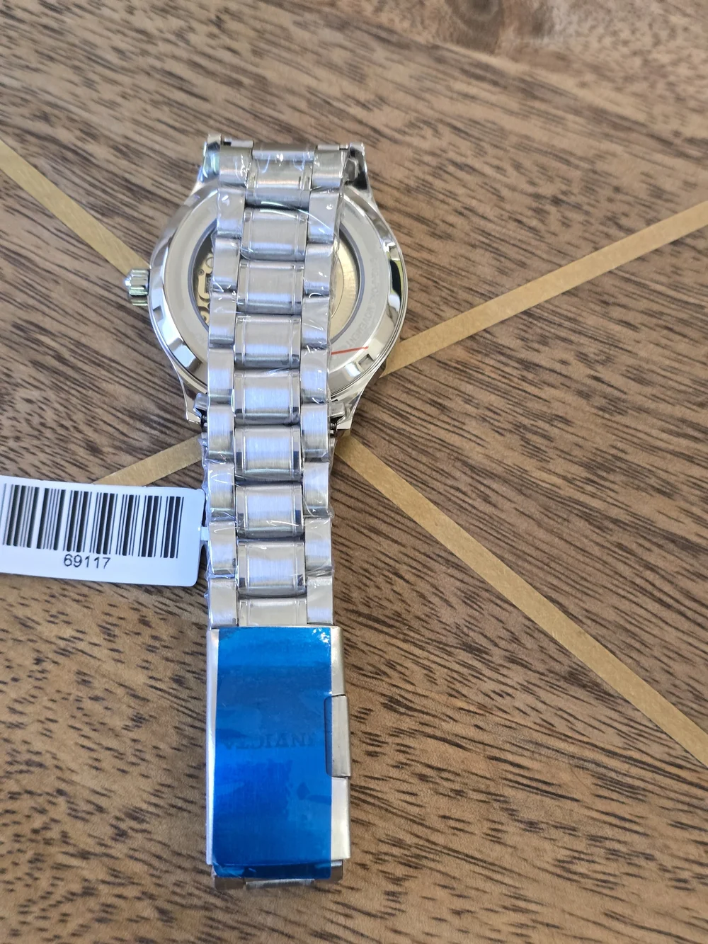 Invicta Men's Silver Skeleton Dial Automatic Watch with White Accents